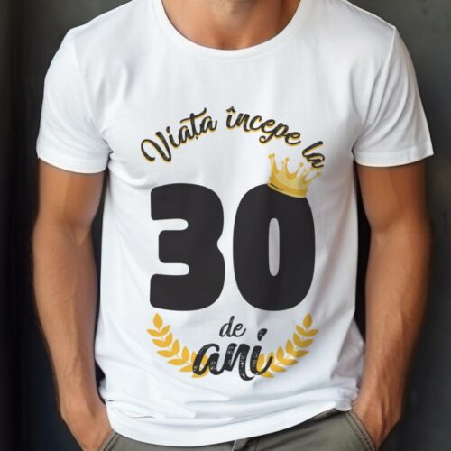 tricou viata incepe la 30 de ani model 2