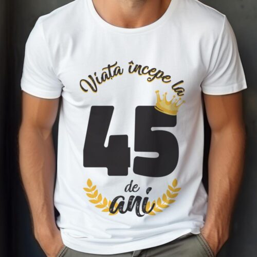 tricou viata incepe la 45 de ani model 2