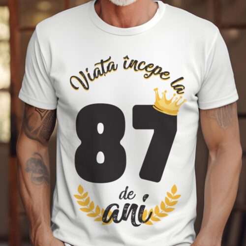 tricou viata incepe la 87 de ani model 2