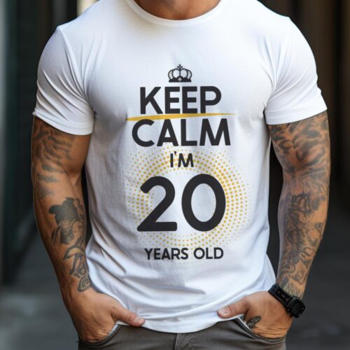 Tricou Keep Calm I’m 20 Years Old