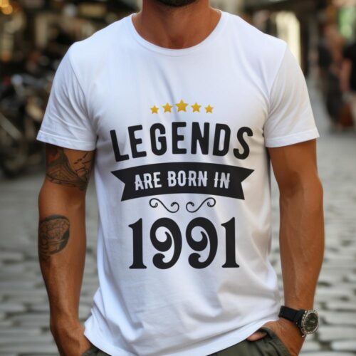 Tricou Personalizat Legends are born in 1991 MODEL2_tricou10_new