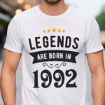 Tricou Personalizat Legends are born in 1992
