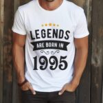 Tricou Personalizat Legends are born in 1995