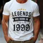 Tricou Personalizat Legends are born in 1999