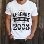 Tricou Personalizat Legends are born in 2003