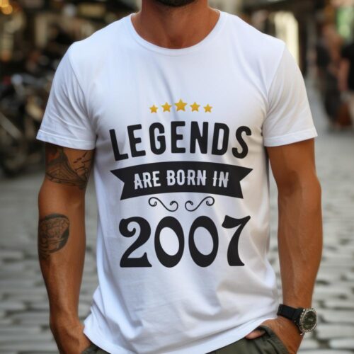 Tricou Personalizat Legends are born in 2007 MODEL2_tricou10_new