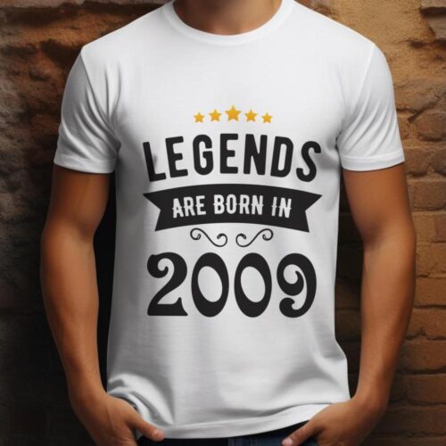 Tricou Personalizat Legends are born in 2009 MODEL2_tricou13_new