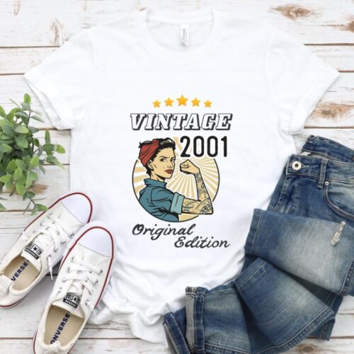 Tricou Personalizat Vintage 2001 Original Edition