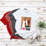 Tricou Personalizat I LOVE YOU cu poza ta