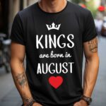 Tricou Kings are born in August