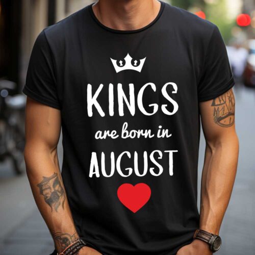 tricou-personalizat-kings-are-born-in-august
