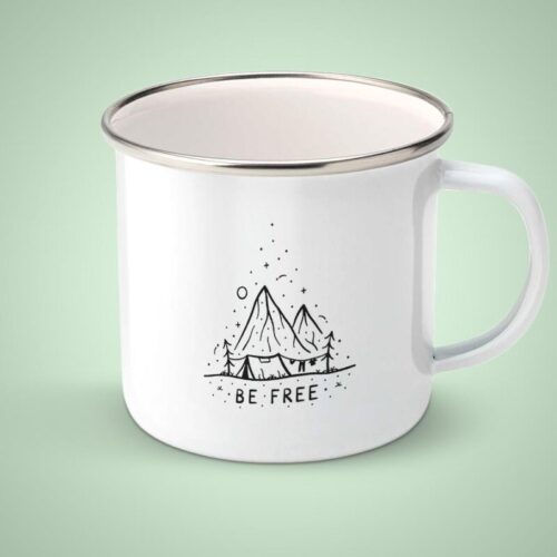 Cana emailata personalizata "Be Free"