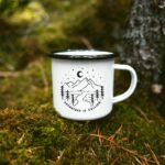 Cana metalica emailata personalizata Adventure is calling, M/2087
