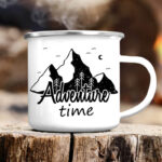 Cana metalica emailata personalizata ADVENTURE TIME M/2073