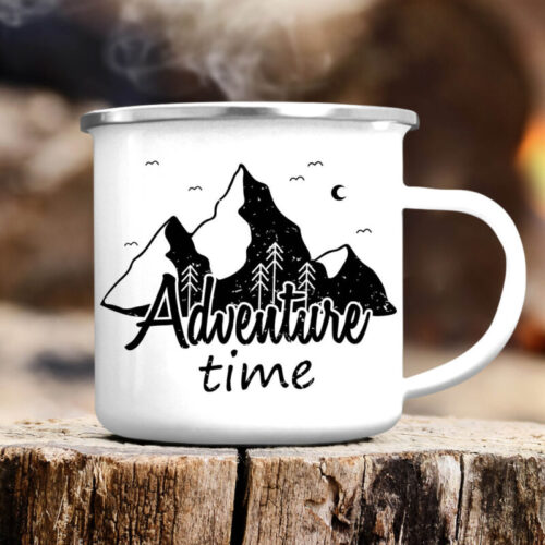 Cana metalica emailata personalizata "ADVENTURE TIME" M/2073