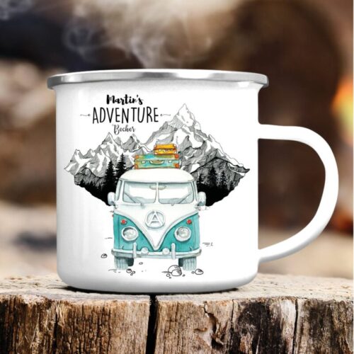 Cana metalica personalizata "Adventure Becher" M/2091