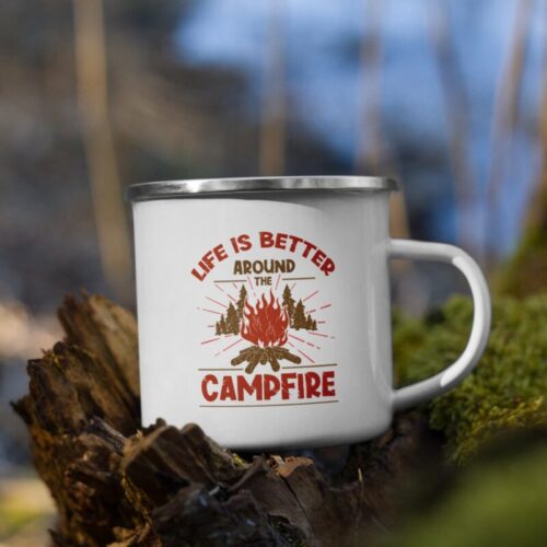 Cana metalica  personalizata "Campfire" M/2056