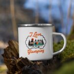 Cana metalica  personalizata  I love Glamping M/2060