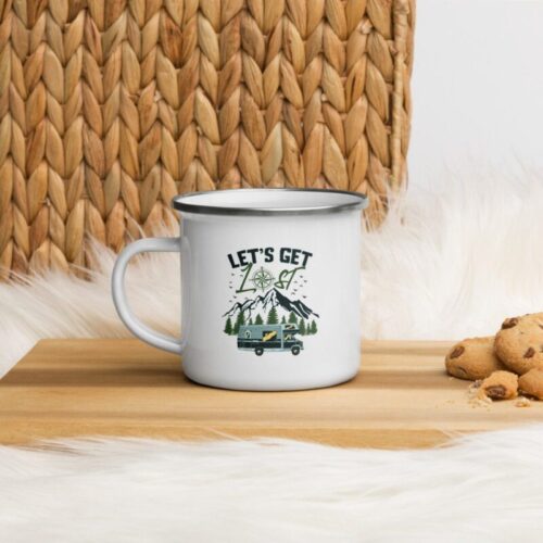 Cana metalica  personalizata LET'S GET LOST M/2054