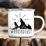 Cana metalica  personalizata WANDERLUST M/2052