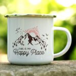 Cana metalica  personalizata cu peisaj M/2028
