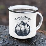 Cana metalica  personalizata pentru cuplu M/2043