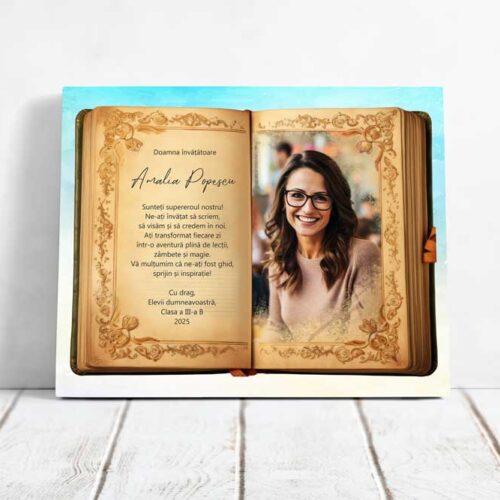 Tablou Canvas Personalizat pentru Educatoare / Învățătoare / Profesoară