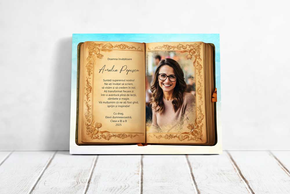 Tablou Canvas Personalizat pentru Educatoare / Învățătoare / Profesoară