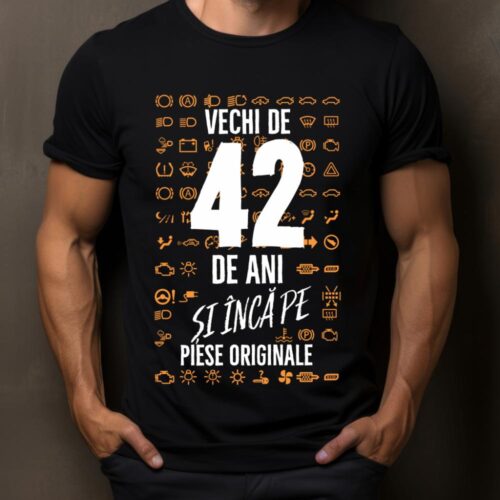 Tricou Vechi de 42 de ani și încă pe piese originale_tricou14
