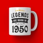 Cana Personalizata Legends are born in 1950 MODEL2