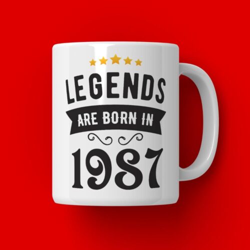 Cana Personalizata Legends are born in 1987 MODEL2