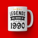 Cana Personalizata Legends are born in 1990 MODEL2