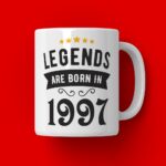 Cana Personalizata Legends are born in 1997 MODEL2