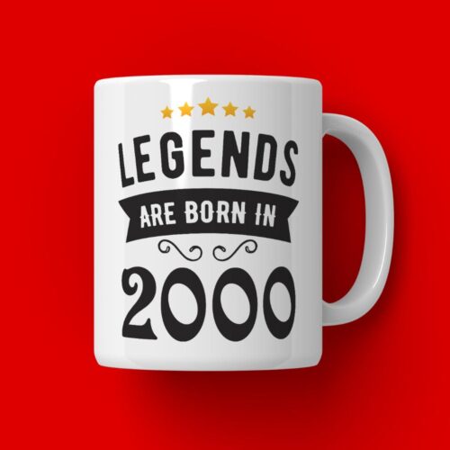 Cana Personalizata Legends are born in 2000 MODEL2