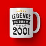 Cana Personalizata Legends are born in 2001 MODEL2