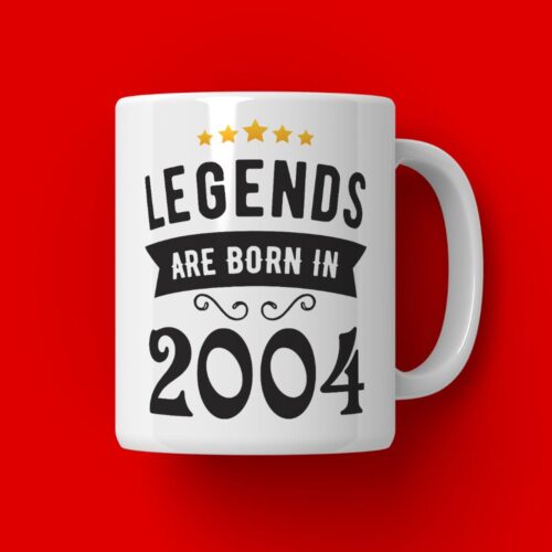 Cana Personalizata Legends are born in 2004 MODEL2