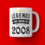 Cana Personalizata Legends are born in 2008 MODEL2