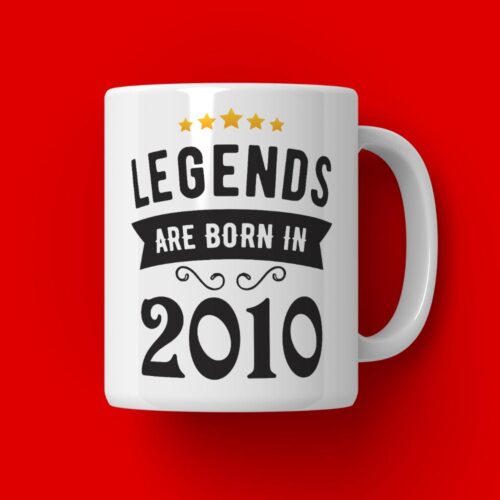 Cana Personalizata Legends are born in 2010 MODEL2