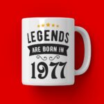 Cana Personalizata Legends are born in 1977 MODEL2