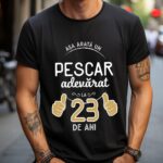 Tricou Asa arata un pescar adevarat la 23 de ani