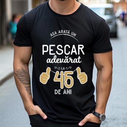 Tricou Asa arata un pescar adevarat la 45 de ani_tricou13