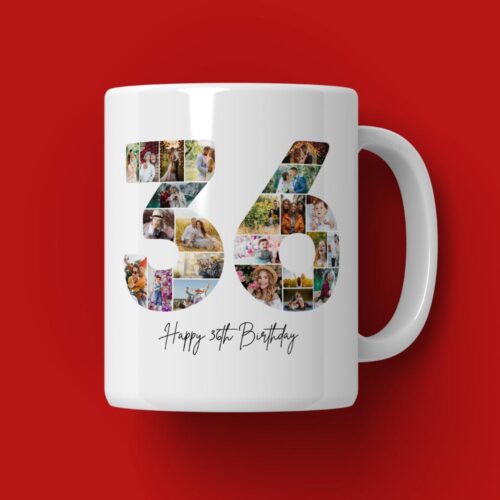 Cană Personalizată Colaj Aniversare 36 de ani