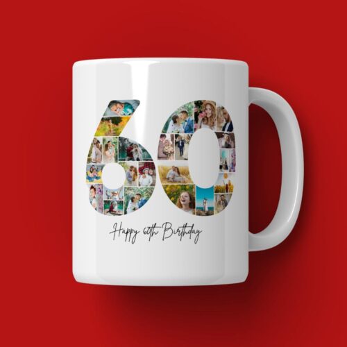 Cană Personalizată Colaj Aniversare 60 de ani