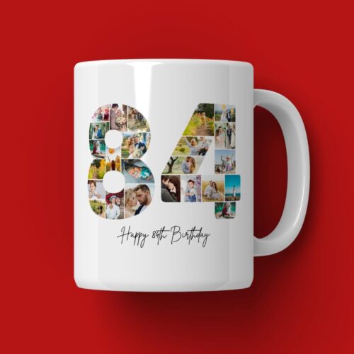 Cană Personalizată Colaj Aniversare 84 de ani