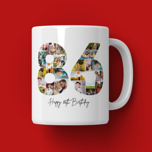 Cană Personalizată Colaj Aniversare 86 de ani