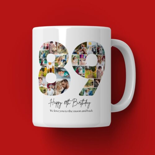 Cană Personalizată Colaj Aniversare 89 de ani