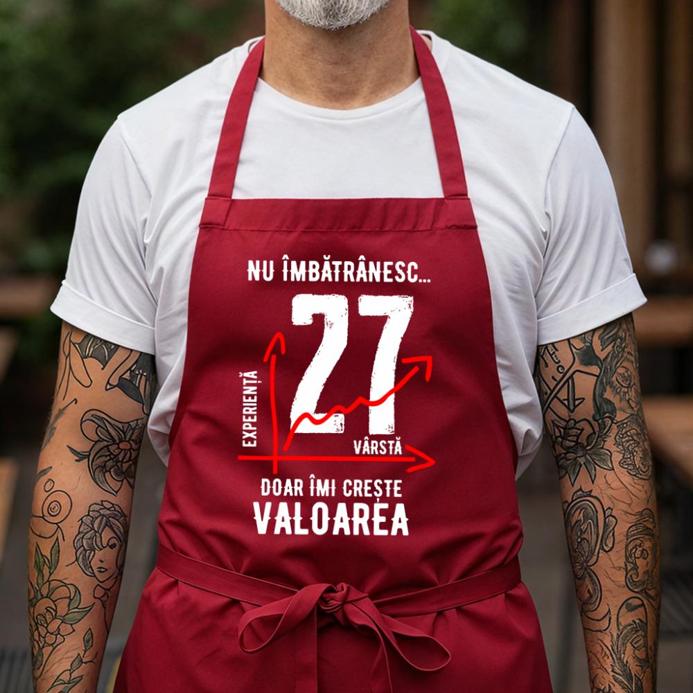 Sort Personalizat nu imbatranesc 27 ani doar imi creste valoarea_rosu
