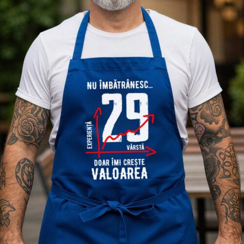 Sort Personalizat nu imbatranesc 29 ani doar imi creste valoarea_albastru
