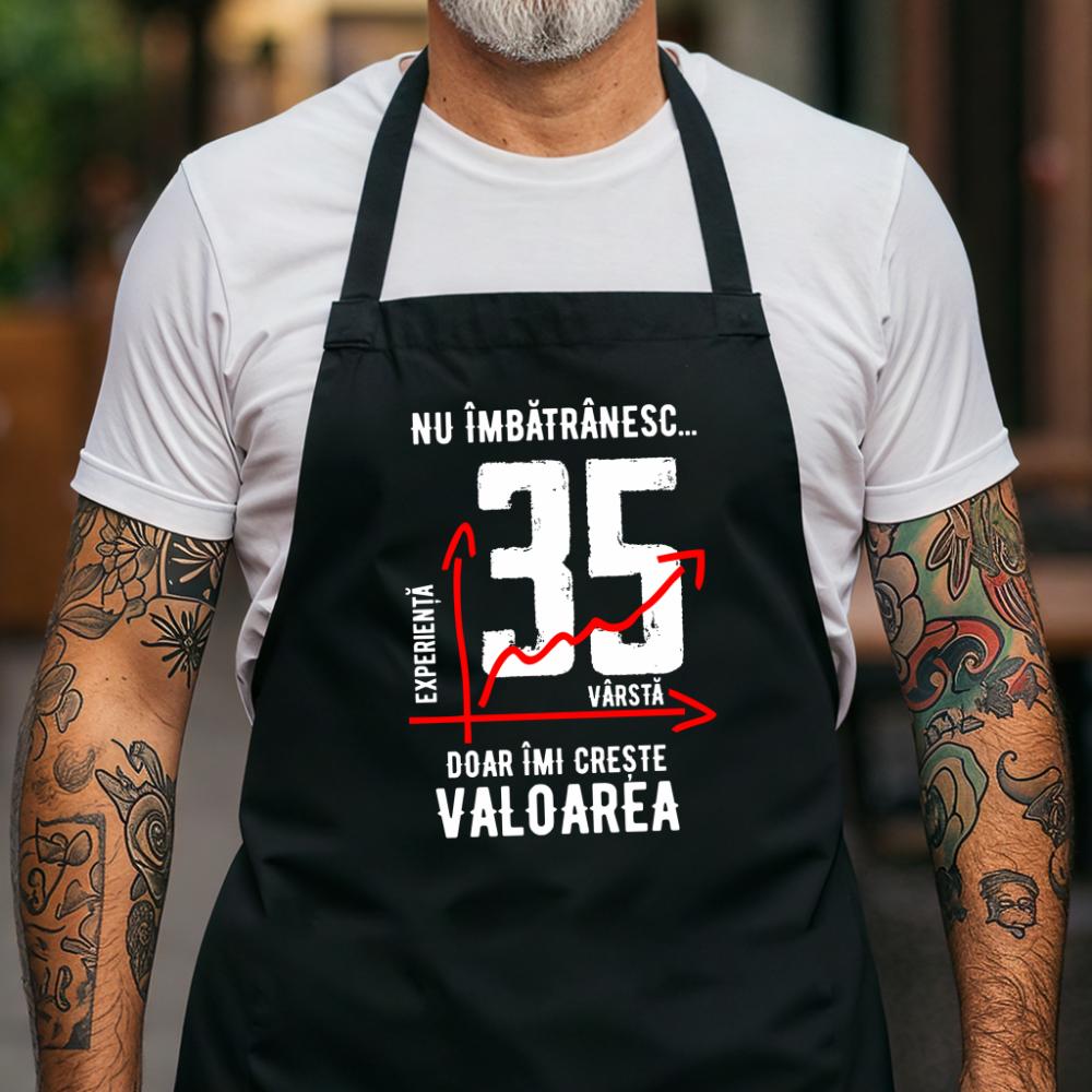 Sort Personalizat nu imbatranesc 35 ani doar imi creste valoarea_negru