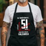 Șorț Personalizat Nu îmbătrânesc doar îmi crește valoarea - 51 ani